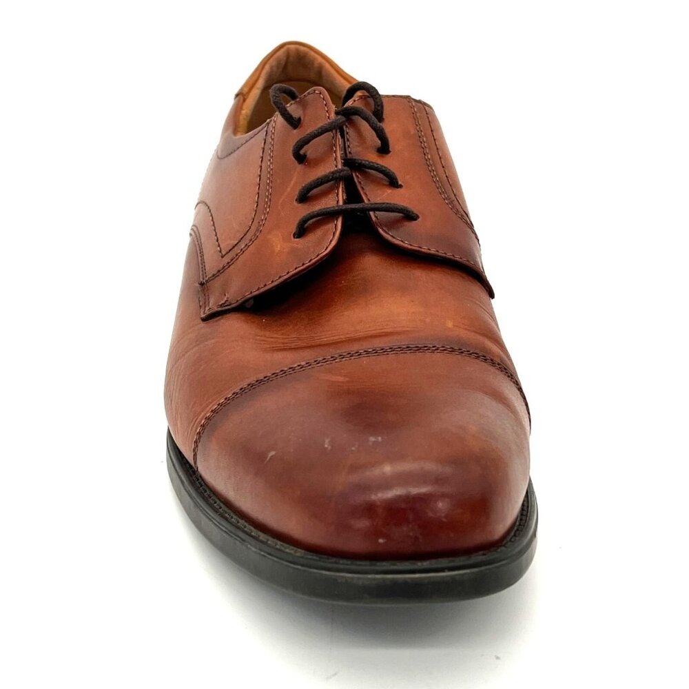 Florsheim Brown Leather Mens Dress Shoes Size 12D Comfortech Ortholite Sole - Picture 9 of 16